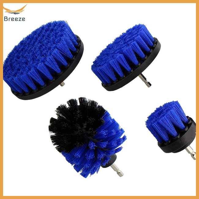breeze 4pcs Car  Drill  Brush Set Attachment Kit All Purpose Cleaning Set Cleaning Accessories