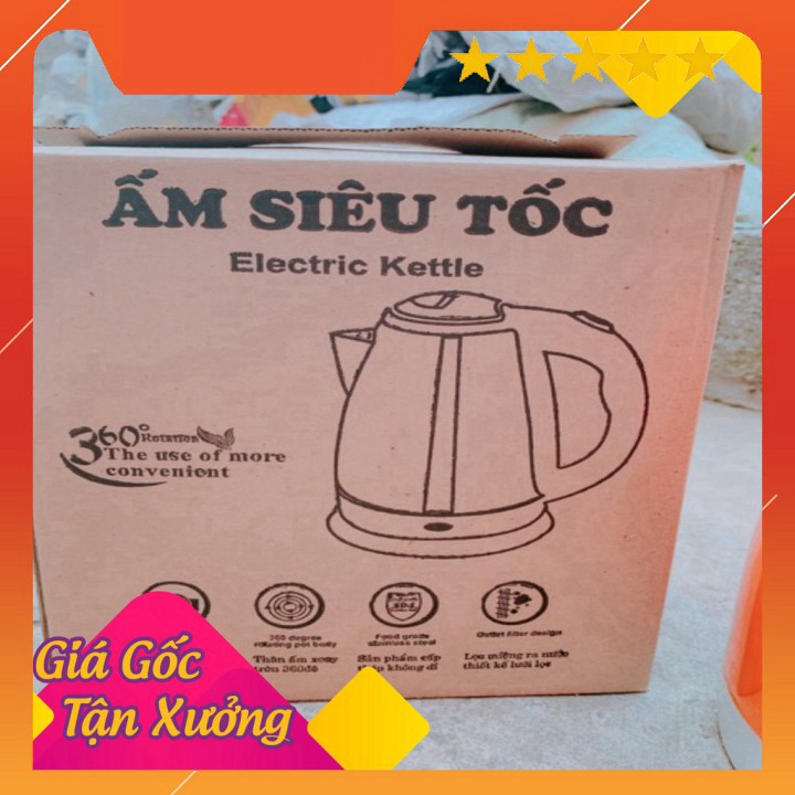 Ấm đun nước siêu tốc màu 2 lớp ELECTRIC 1.8L