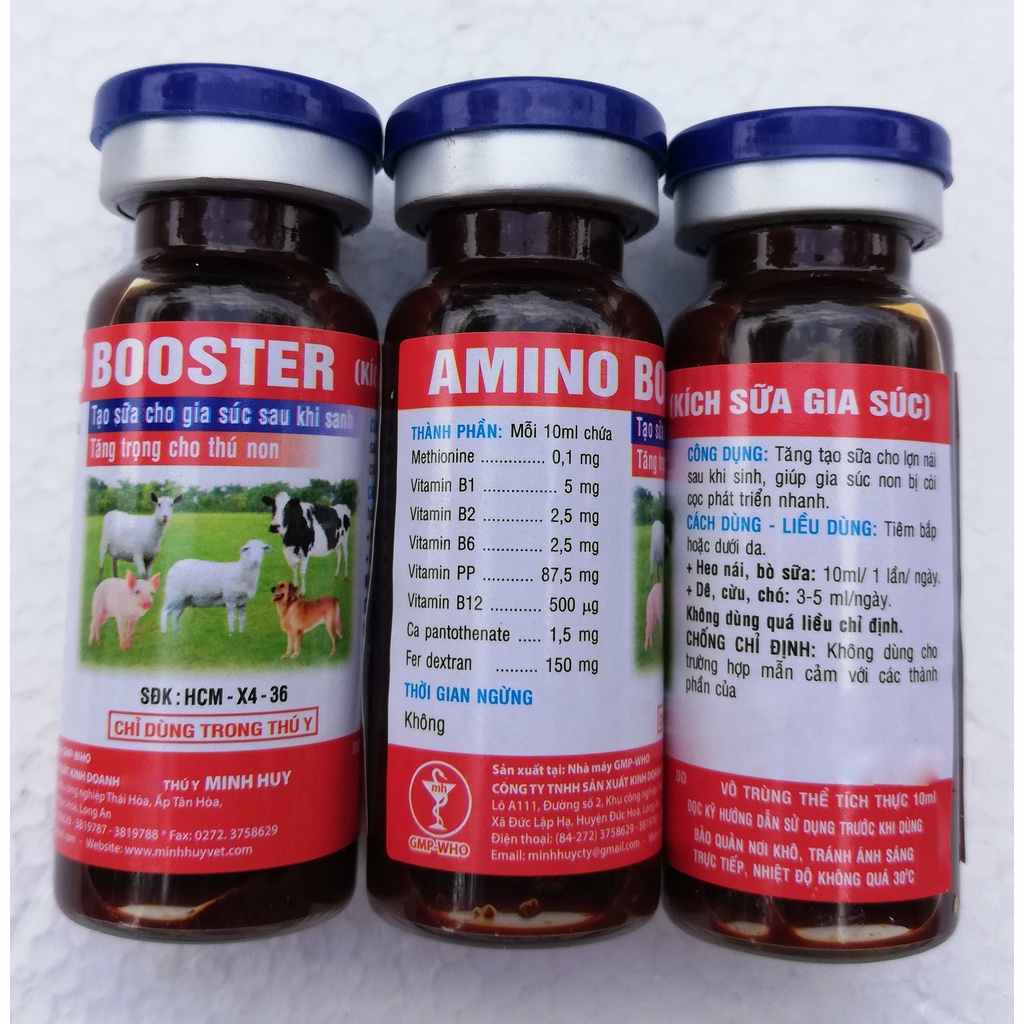 1 lọ AMINO BOOSTER Chuyên dùng cho gia súc, chó, mèo