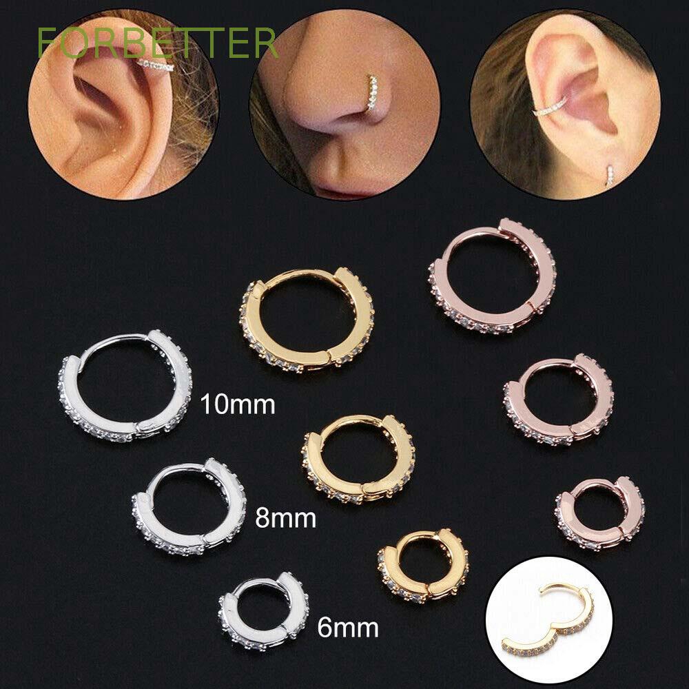 Khuyên xỏ cơ thể cỡ 6/8mm màu hồng