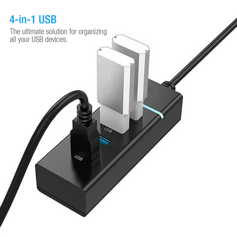 Bộ Chia 4 Cổng Usb 3.0 Tốc Độ Cao Cho Laptop Pc Max