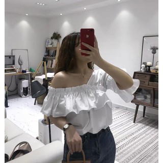 Áo sơ mi lệch vai