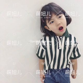 Áo thun sọc đỏ đen phong cách hàn quốc cho bé