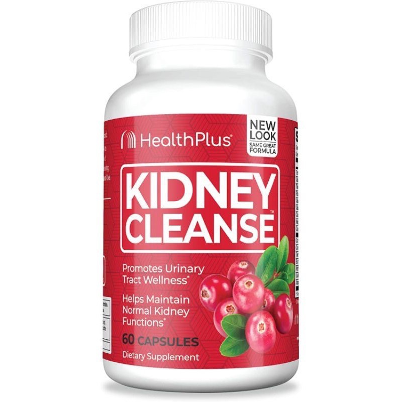 Thực phẩm bảo vệ sức khỏe Health plus Kidney cleanse detox sạch thận,giúp tiết niệu khỏe mạnh hộp 60 viên