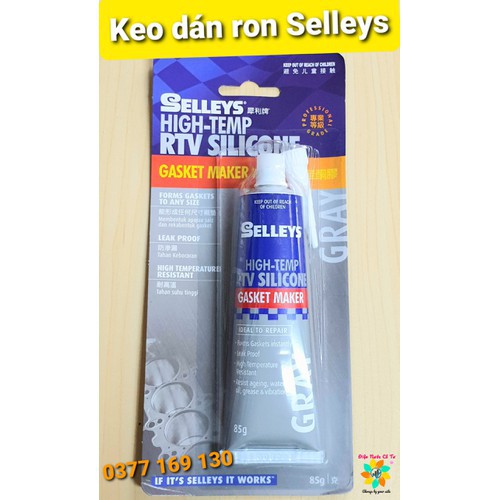 Keo dán ron SELLEYS Silicone GRAY 85g