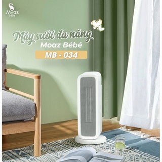 Máy sưởi đa năng moaz bébé mb – 034 tích hợp 3 chế độ gió và hẹn giờ giúp bảo vệ da người lớn và trẻ nhỏ