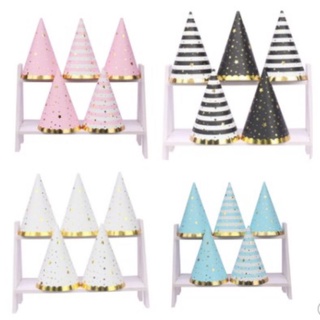 Set 5 Nón sinh nhật ép kim