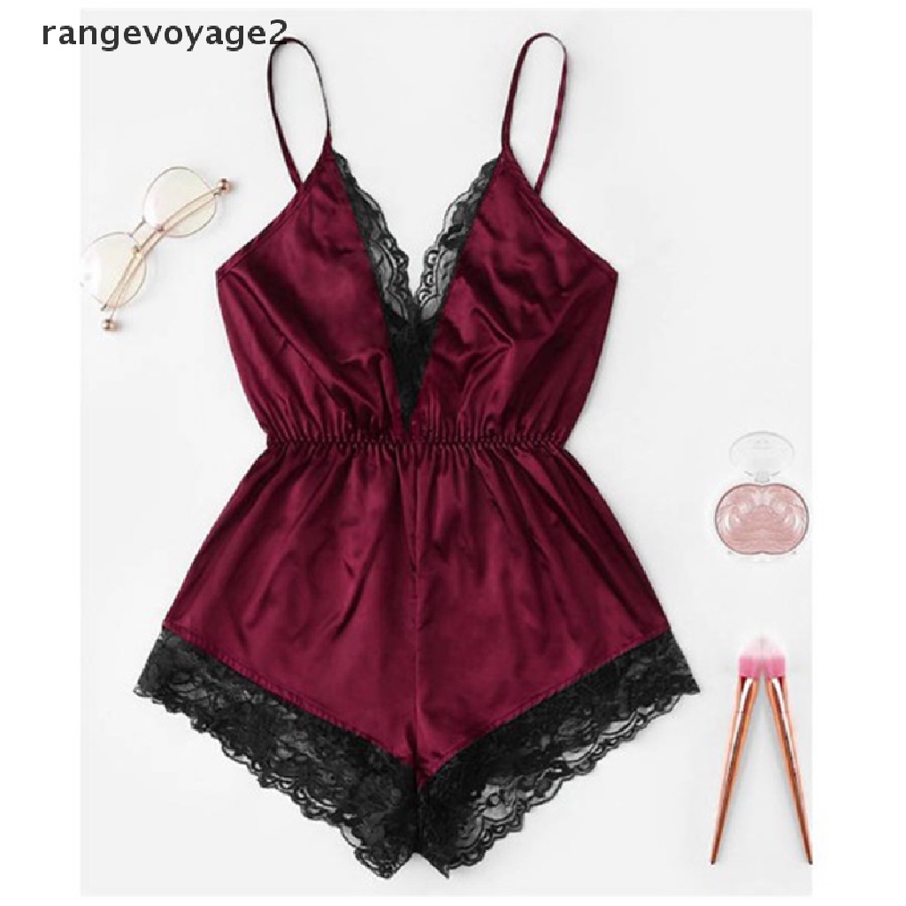 [rangevoyage2] Sexy Sleepwear Women's Lingerie V-neck Lace Bodysuit Overalls Bodydoll Nightwear [new] | BigBuy360 - bigbuy360.vn