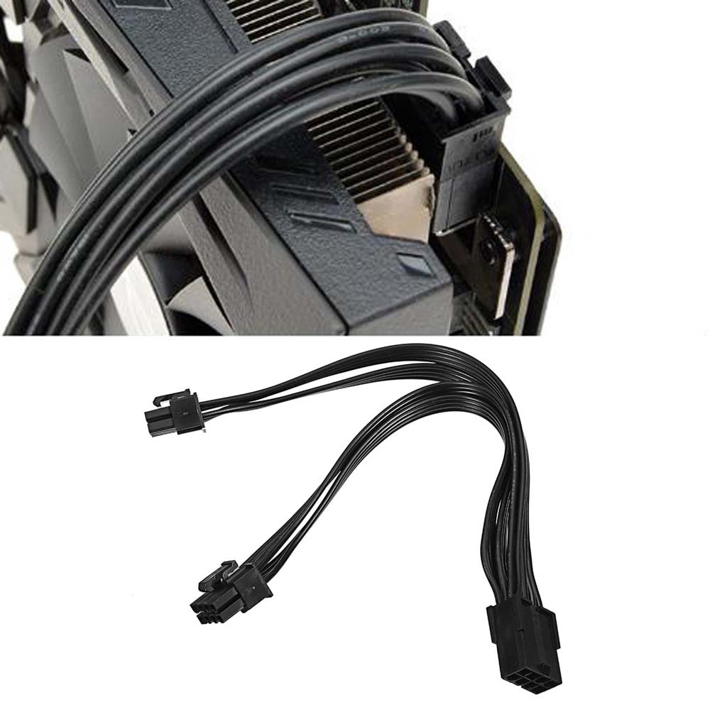 Dây Cáp Nối Dài 18awg Psu Chuyển Đổi Pci Express 8 Pin Sang 2x8p (6 + 2) (6 + 2) 8pin Cho Máy Tính