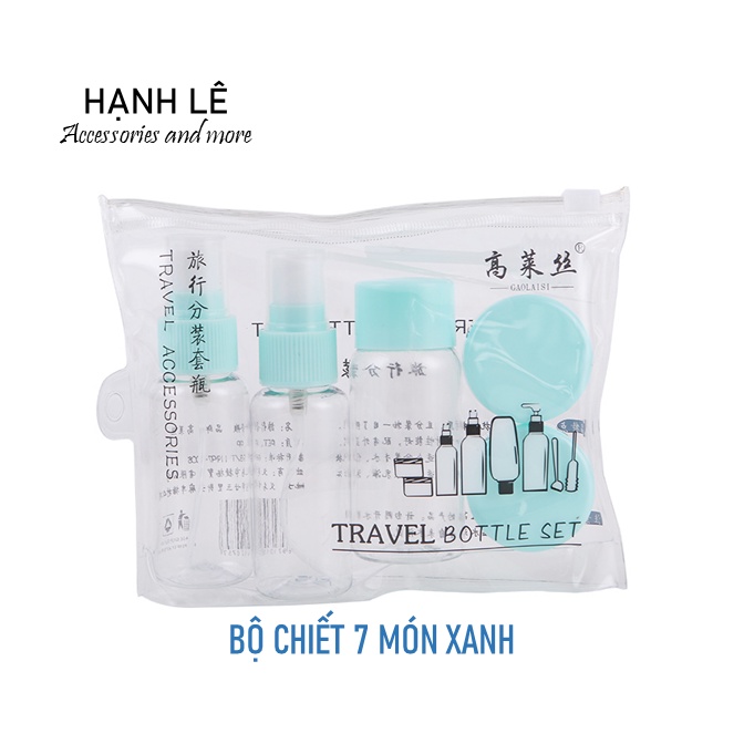 Bộ chiết mỹ phẩm du lịch tiện lợi, dễ dang mang theo, giúp bảo quản và giữ gìn mỹ phẩm sạch sẽ và an toàn
