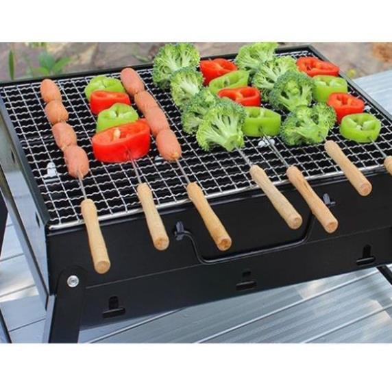 Bếp nướng than hoa vuông tiện lợi hàng loại 1