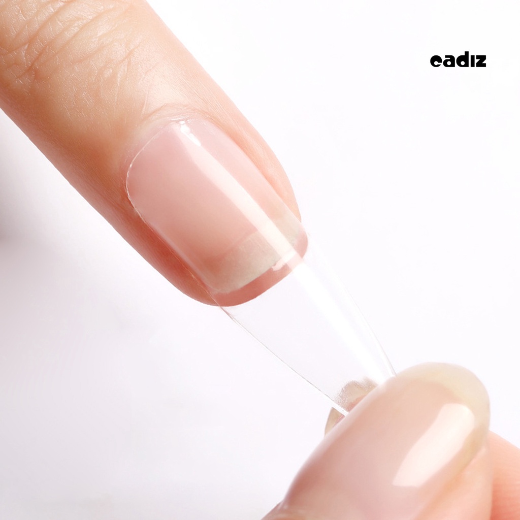 Bộ 100 Khuôn Tạo Hình Móng Tay Nhân Tạo Trong Suốt Siêu Mỏng Không Bị Nhăn Cho Salon