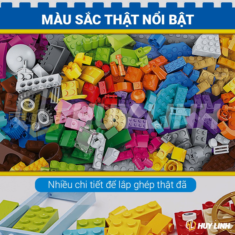 Bộ trò chơi xếp hình Lego 460 chi tiết cho bé - M755 Enlighten Build N Learn 2901