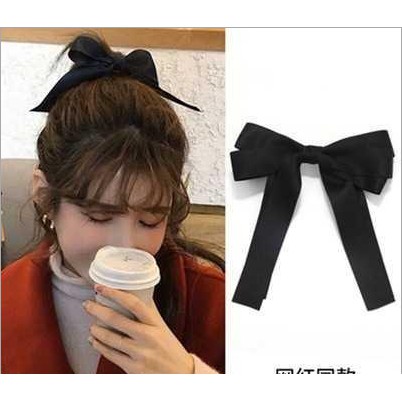 [NHIỀU MẪU] Kẹp tóc nơ bướm Hàn Quốc Jisso  ( cặp tóc nơ ruy băng )