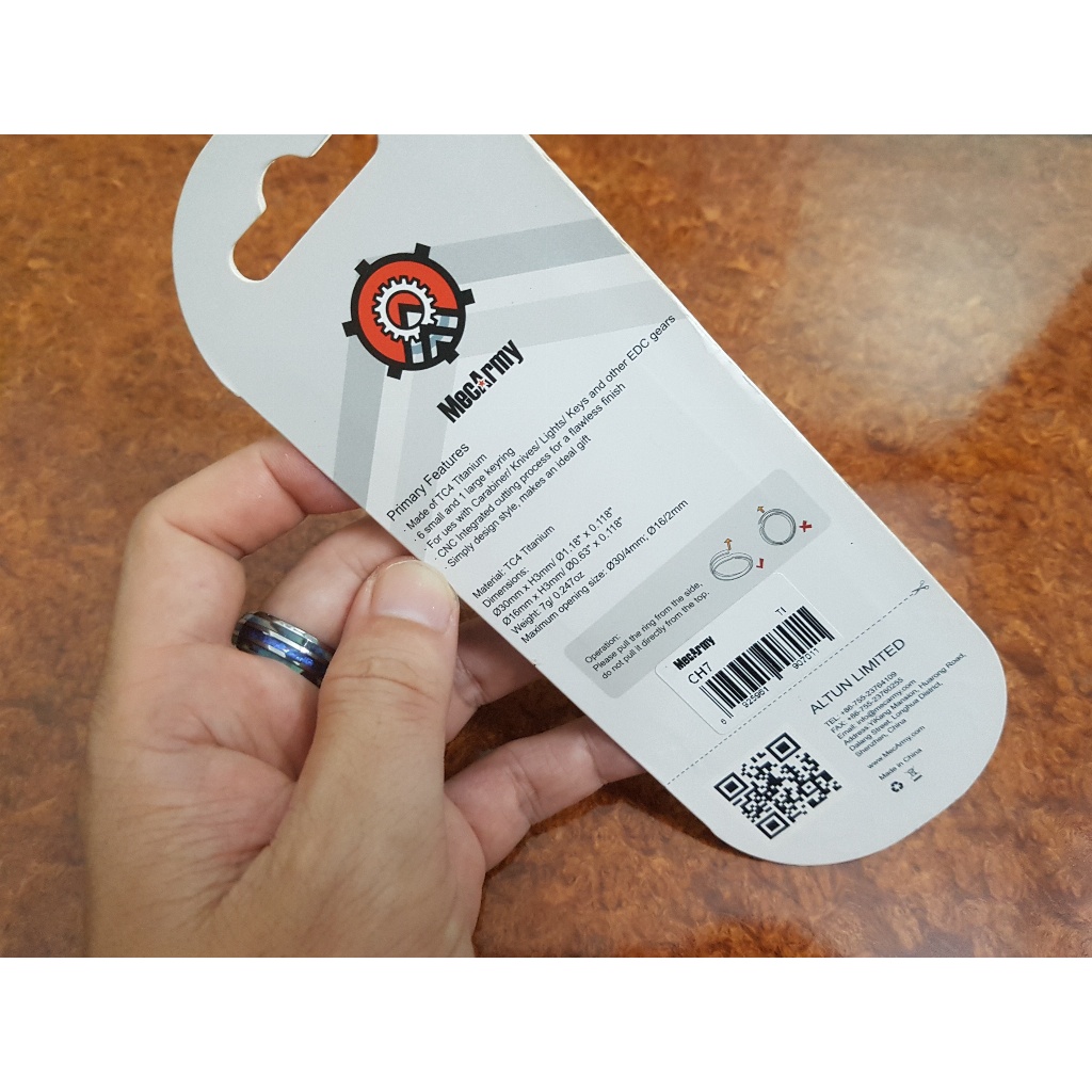 Bộ ring titanium MecArmy CH7