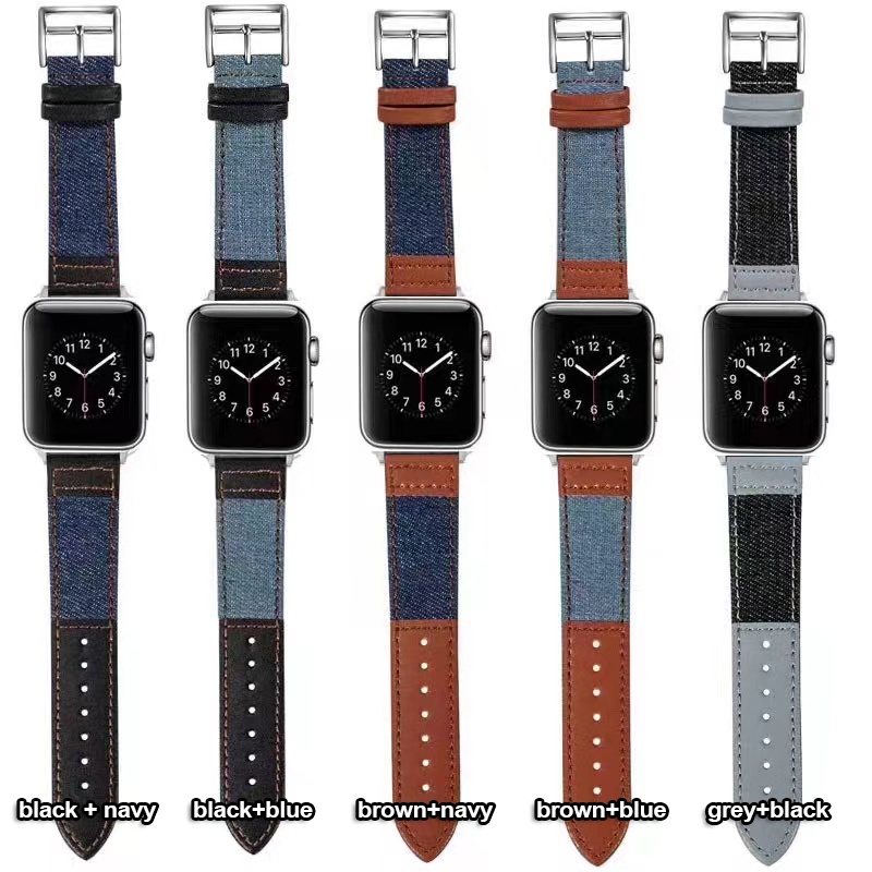 Dây Đeo Bằng Da Thật Cao Cấp Cho Đồng Hồ apple watch 7/6/SE/5/4/3/2 iwatch 44mm 38mm 41 45mm 40mm