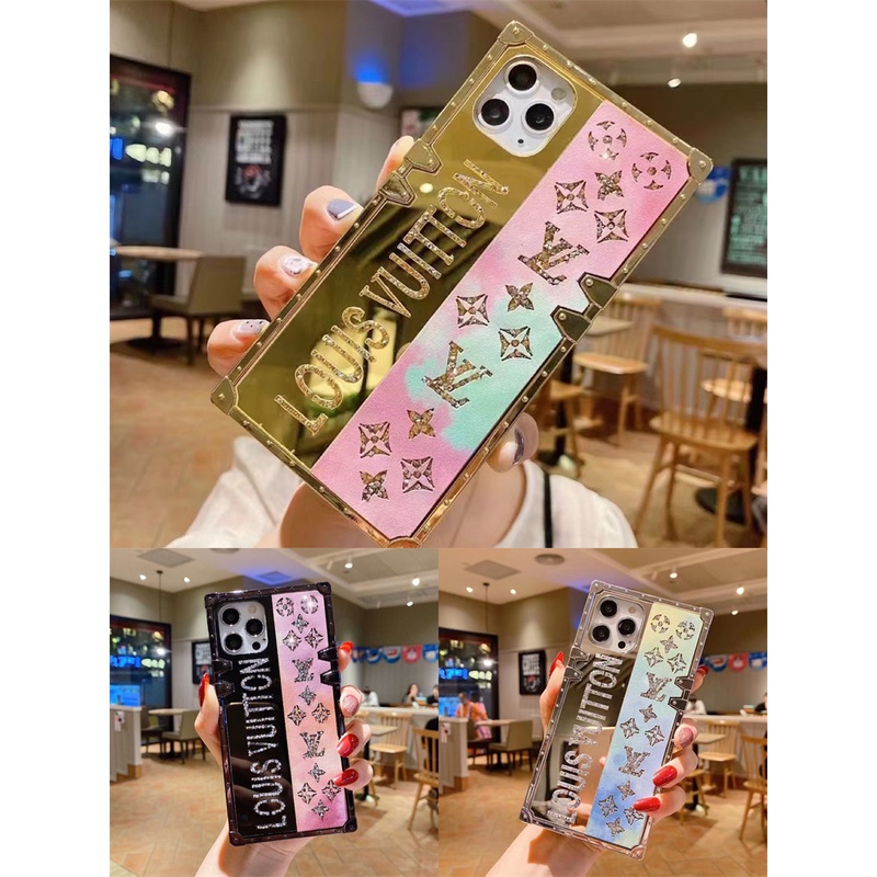 Ốp Điện Thoại TPU+PC Tráng Gương Chống Sốc Cho iPhone 13 pro max 12 pro max 11 pro max 13 12 mini Xsmax X SE2 6 6S 8 7 plus