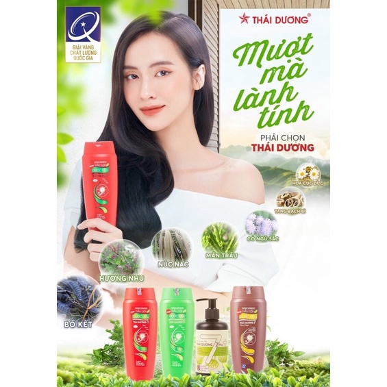 Dầu gội dược liệu Thái dương 3 1100ml-Sao Thái Dương