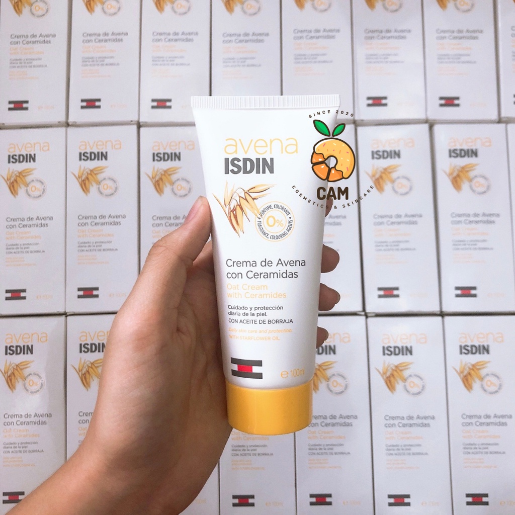 Kem dưỡng ẩm, phục hồi da Avena Isdin Oatmeal Cream with Ceramides 100ml