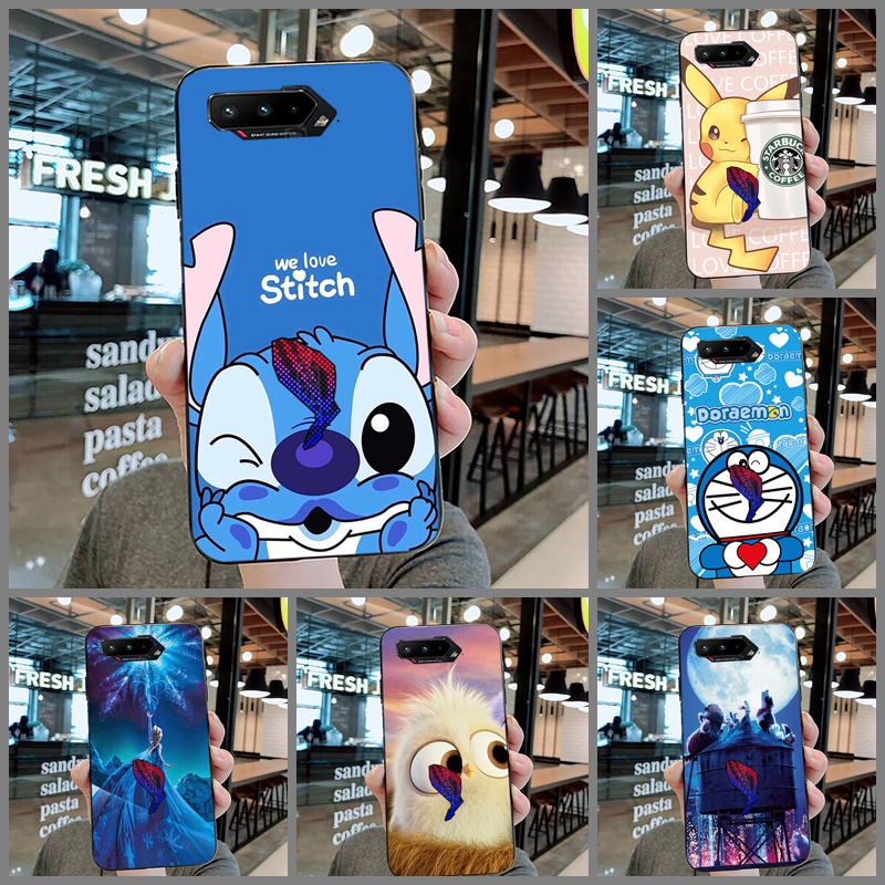 Ốp Điện Thoại Silicon Chống Rơi Hình Doraemon Stitch Cho Asus ROG Phone 5 3 2 ROG5 ROG2