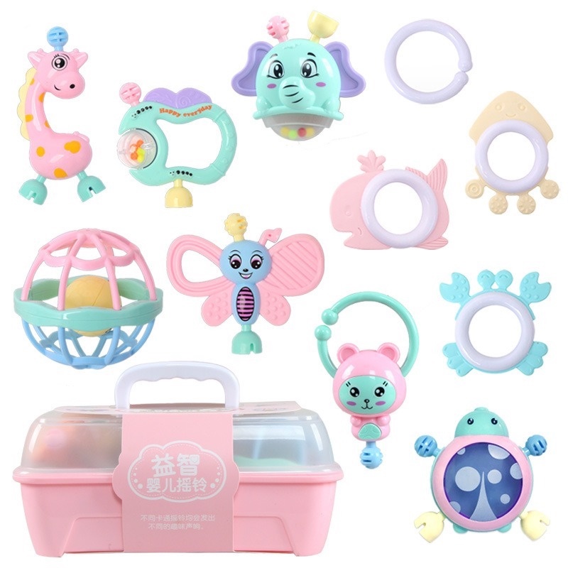 Bộ Đồ Chơi Lục Lạc Cầm Tay Cho Bé Sơ Sinh 11 6 Tháng Tuổi GYLMY1282