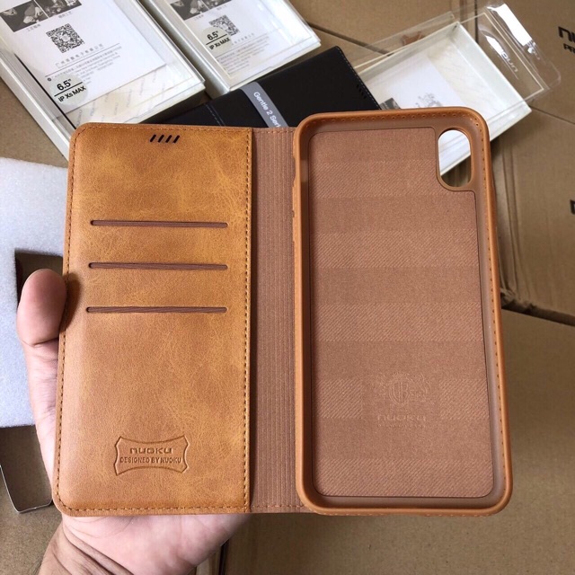 Bao da dạng ví iPhone XR chính hãng Nuoku( Ảnh thật của shop ) | BigBuy360 - bigbuy360.vn