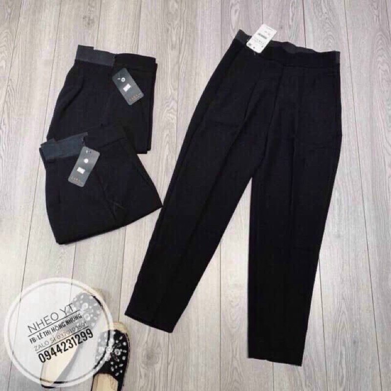 Quần tây baggy 9 tấc lưng thun phía sau