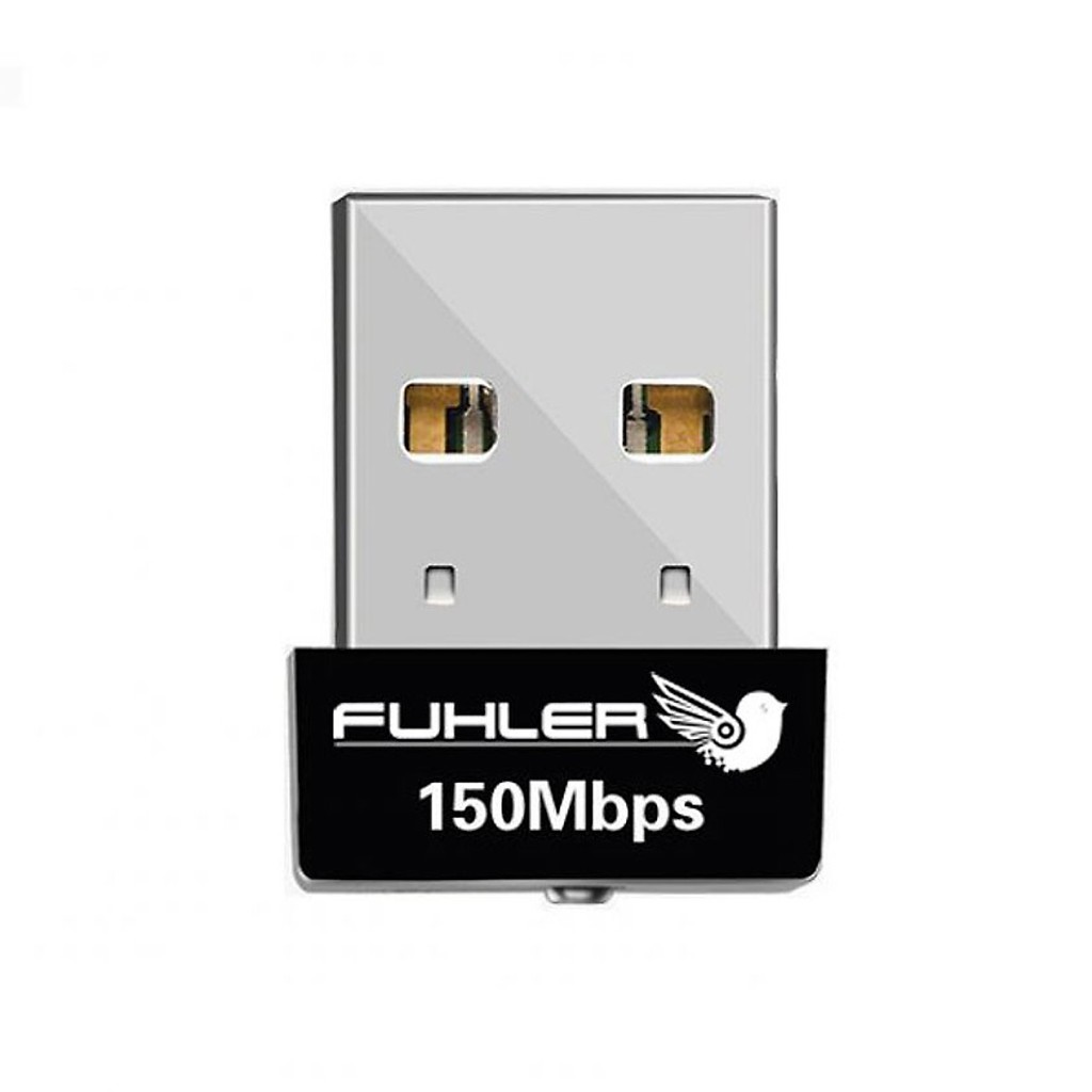 Combo Cáp chuyển đổi USB 3.0 to LAN Gigabit 100/1000 Mbps + USB Wifi Fuhler FH-150 Tốc Độ 150Mbps - Hàng Chính Hãng