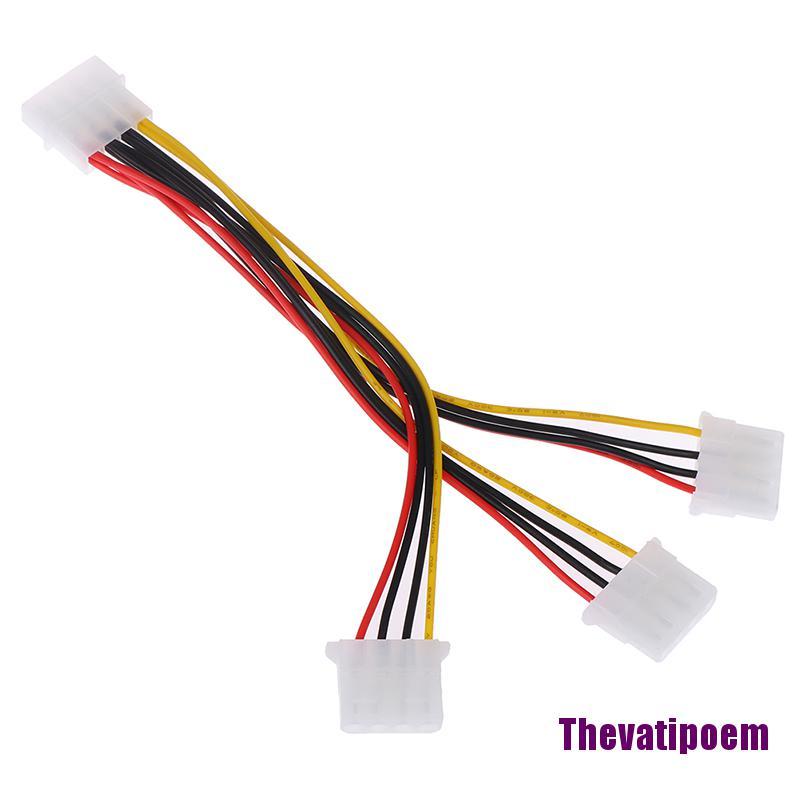 (Hàng Mới Về) Bộ Chia Nguồn 4 Pin Ide 1-to-3 Molex Ide