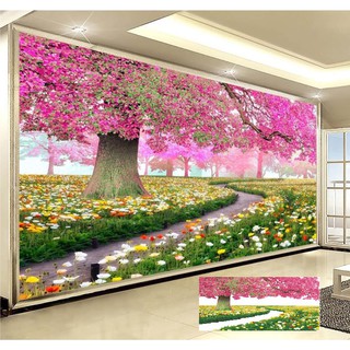 Tranh đính đá PHONG CẢNH Cây tình yêu Y8023 120x65cm