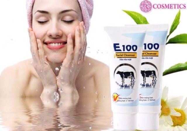 Sữa rửa mặt E100 tinh chất sữa bò tươi