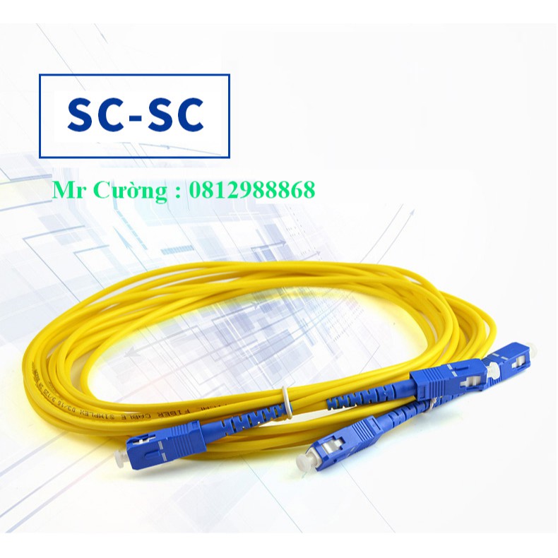 10 Dây Nhảy Quang Ftth Sc - Sc Dài 3m loại Cao Cấp.