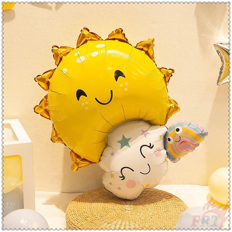 1 bong bóng lá nhôm hình mặt trời/mặt trăng/ngôi sao kích thước lớn trang trí tiệc sinh nhật