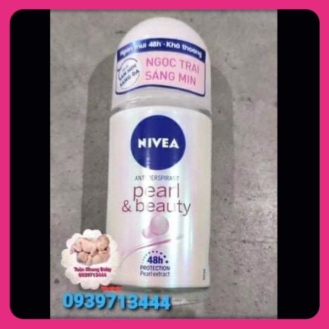 Lăn ngăn mùi NIVEA Pearl &amp; Beauty ngọc trai quyến rũ 50ml