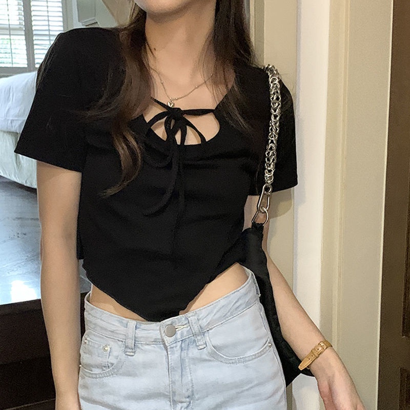 Áo Thun Nữ Tay Ngắn Cổ Chữ V Phong Cách Pháp Thời Trang Cho Nữ áo phông nữ JL-TX-66