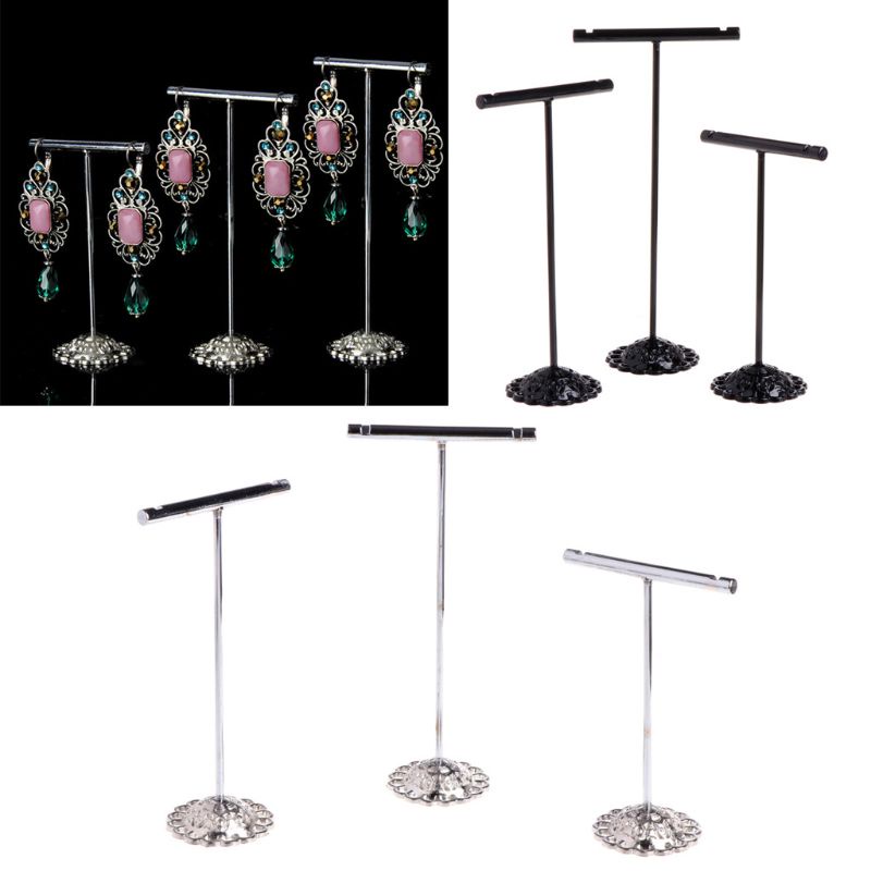 Set 3 Giá Đỡ Bông Tai Bằng Kim Loại Dùng Để Chụp Ảnh Trang Sức