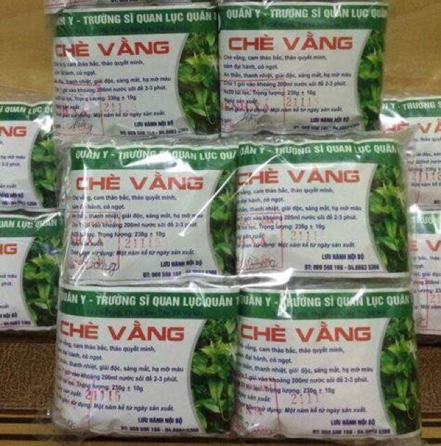Combo bịch chè vằng túi lọc Lục Quân.