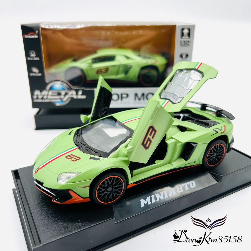 Mô hình xe lamborghini, xe đồ chơi dùng pin, chạy cót, đồ chơi cho bé