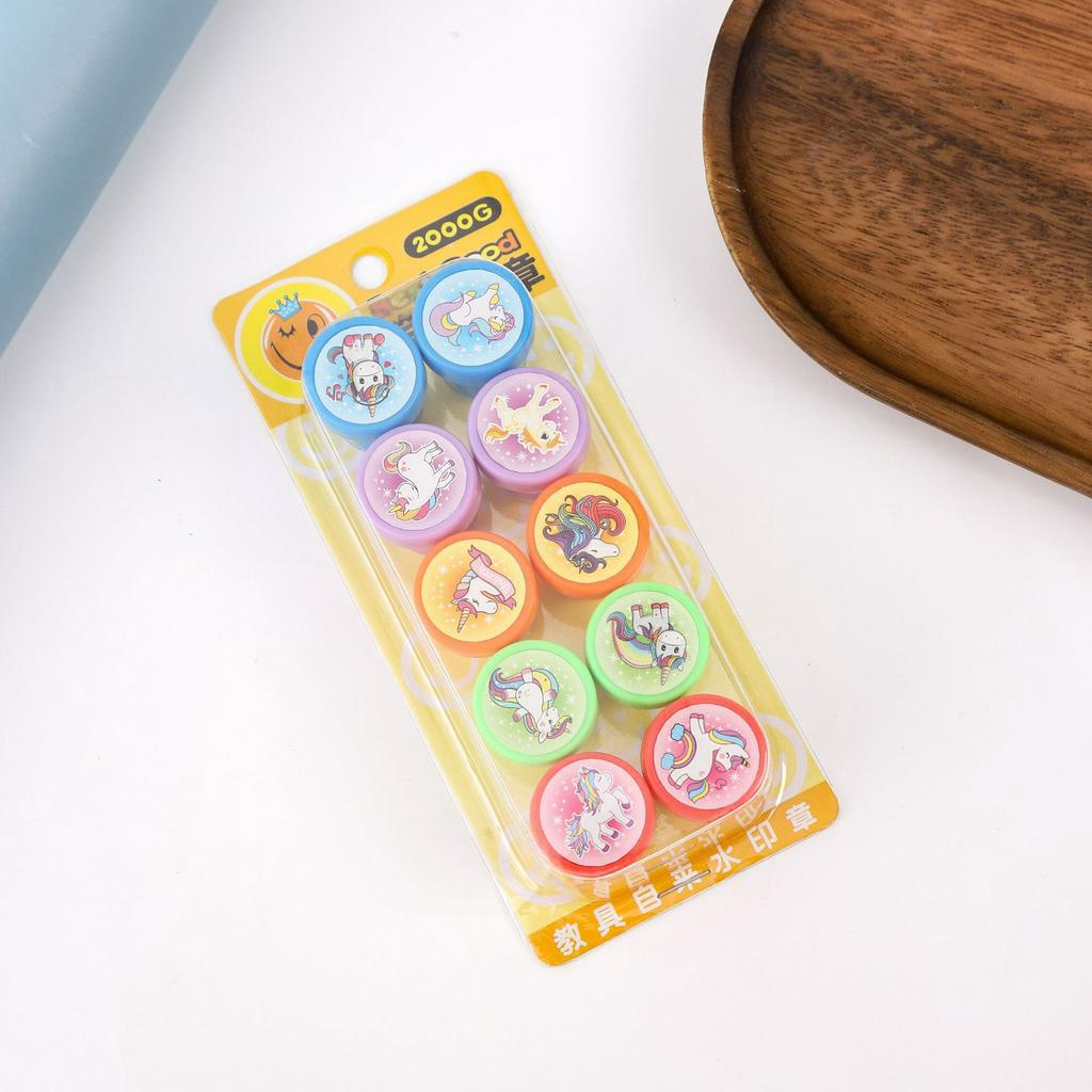 Bộ 10 con dấu hình mặt cười và các hình ngộ nghĩnh cho bé