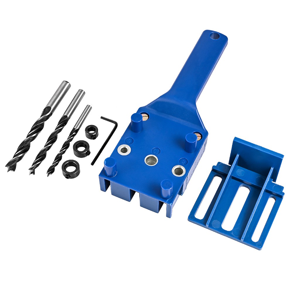 EKEZ Bộ Cữ Khoan Chốt Gỗ Lỗ Thẳng 6 8 10MM Chuyên Dụng