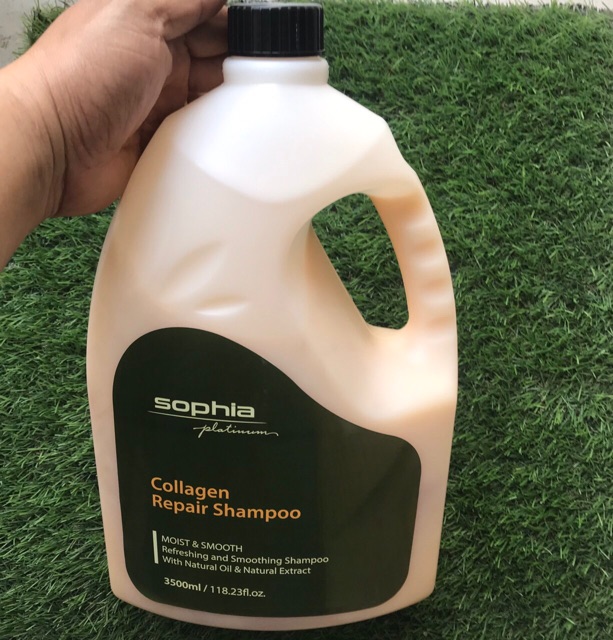 Siêu rẻ)Dầu gội phục hồi Sophia Platinum Collagen Repair Shampoo 3500ml