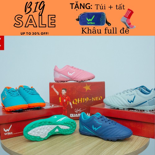 SIÊU PHẨM T3.2021 - Giày bóng đá Quang Hải Wika QH19Neo cao cấp, bám sân