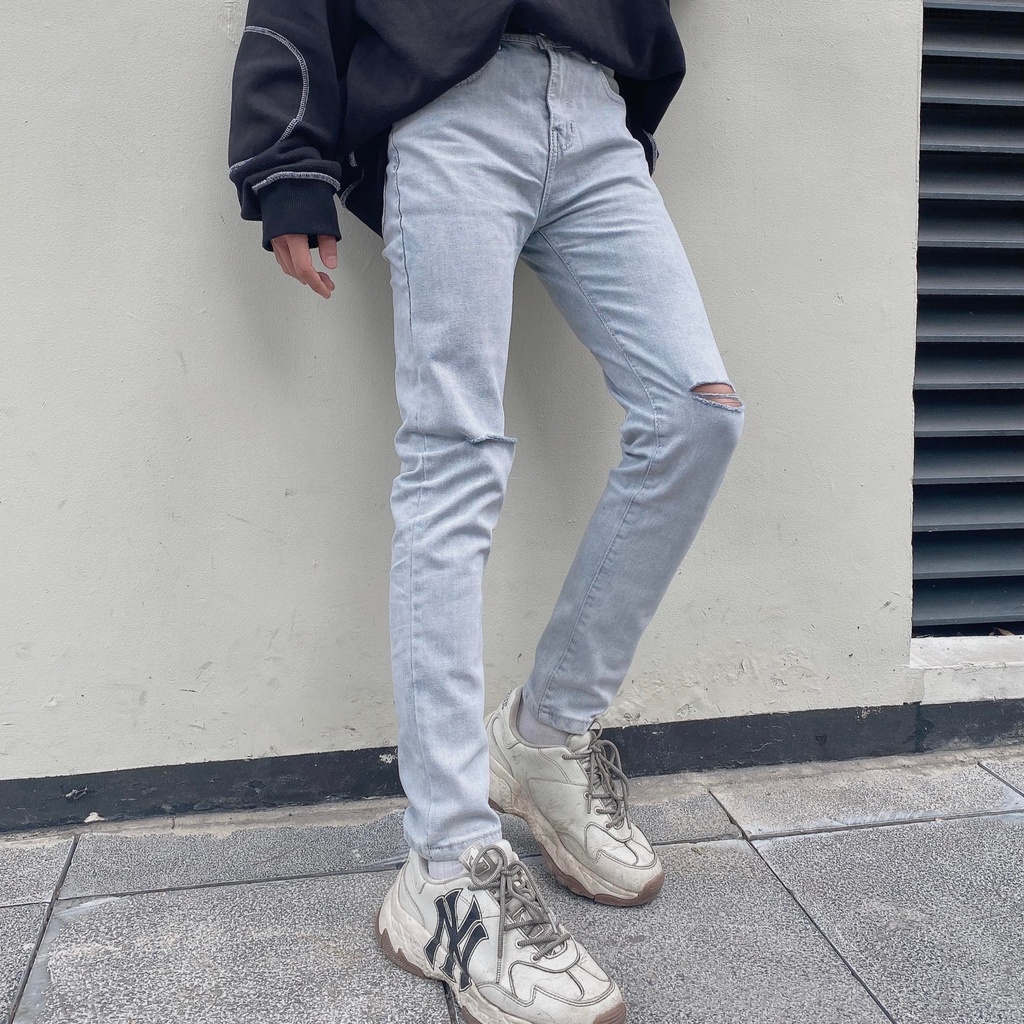 Quần Jean Nam Chất Bò ống Côn 🔵FREE SHIP🔵 Quần bò nam màu Xám tro DC Denim [211] | BigBuy360 - bigbuy360.vn