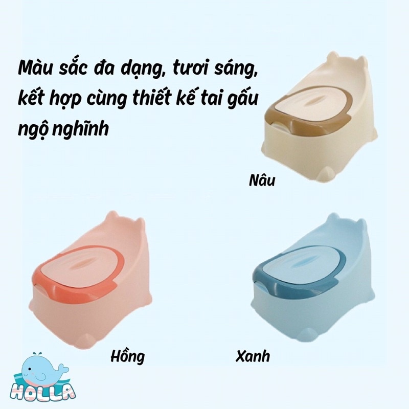 Bô gấu Holla đa năng cao cấp cho bé tập đi vệ sinh tự lập