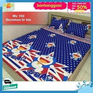 Set 3 món ga chun kèm 2 vỏ gối nằm doremon chấm bi
