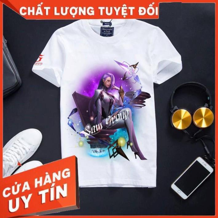 Áo Thun Liên Quân Màu Trắng Cotton Dầy Dặn Mềm Mịn Cực Hot Butter Phượng Hoàng