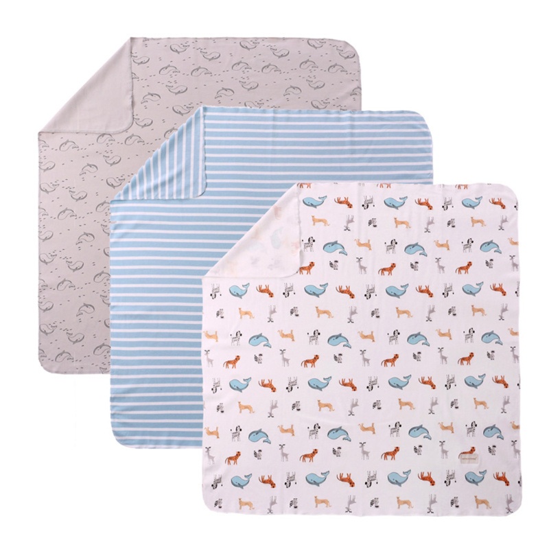 Bộ 3 Khăn Tắm Cotton 90x90cm Mềm Mại Cho Bé
