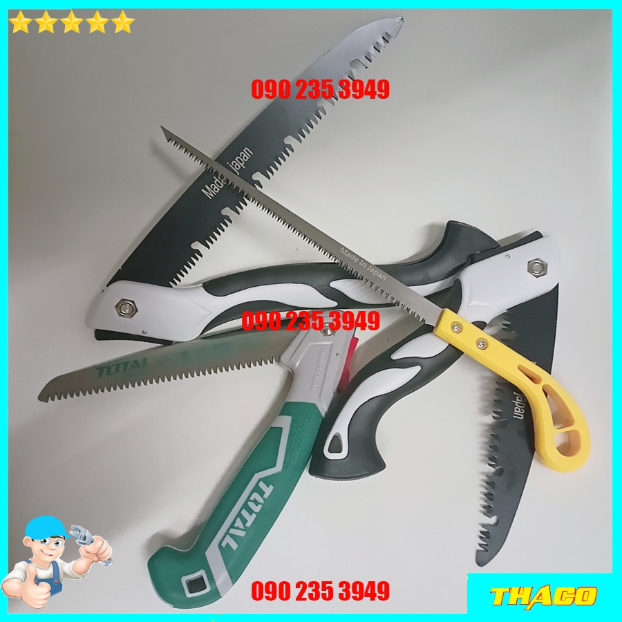 Cưa cầm tay gấp gọn Nhật Bản TOTAL iNGCO lưỡi thép SK5 siêu bén