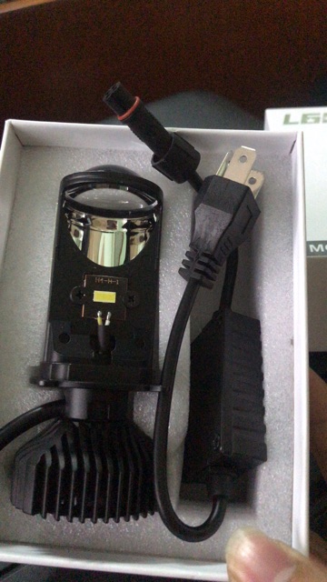 [ Tăng 400 % ]  Đèn bi xenon H4 mini lúp cầu Led Philips L6K - Center Led