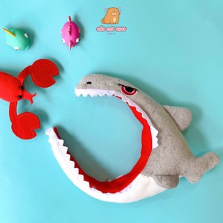 Bờm tóc/ Băng đô cá mập bông dễ thương